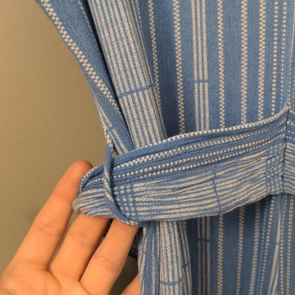 Lush Blue & White Striped Dress - Picture 11 of 13